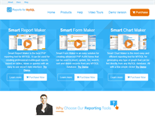 Tablet Screenshot of mysqlreports.com
